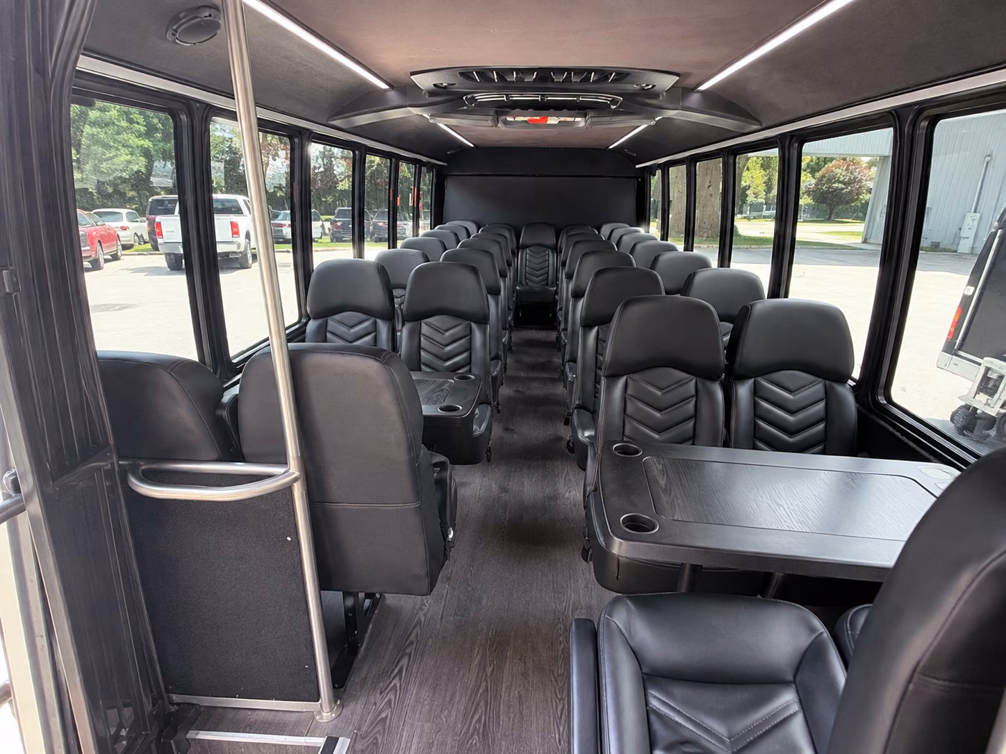 kansas city 18 passenger minibus inside
