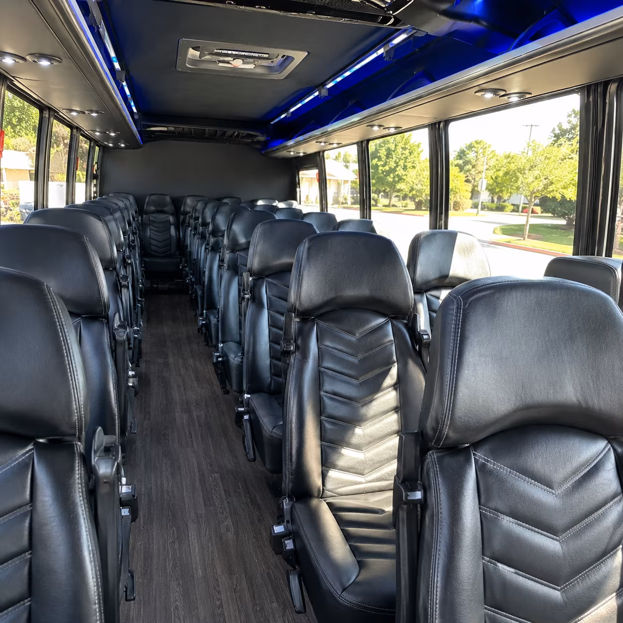 kansas city 28 passenger minibus interior