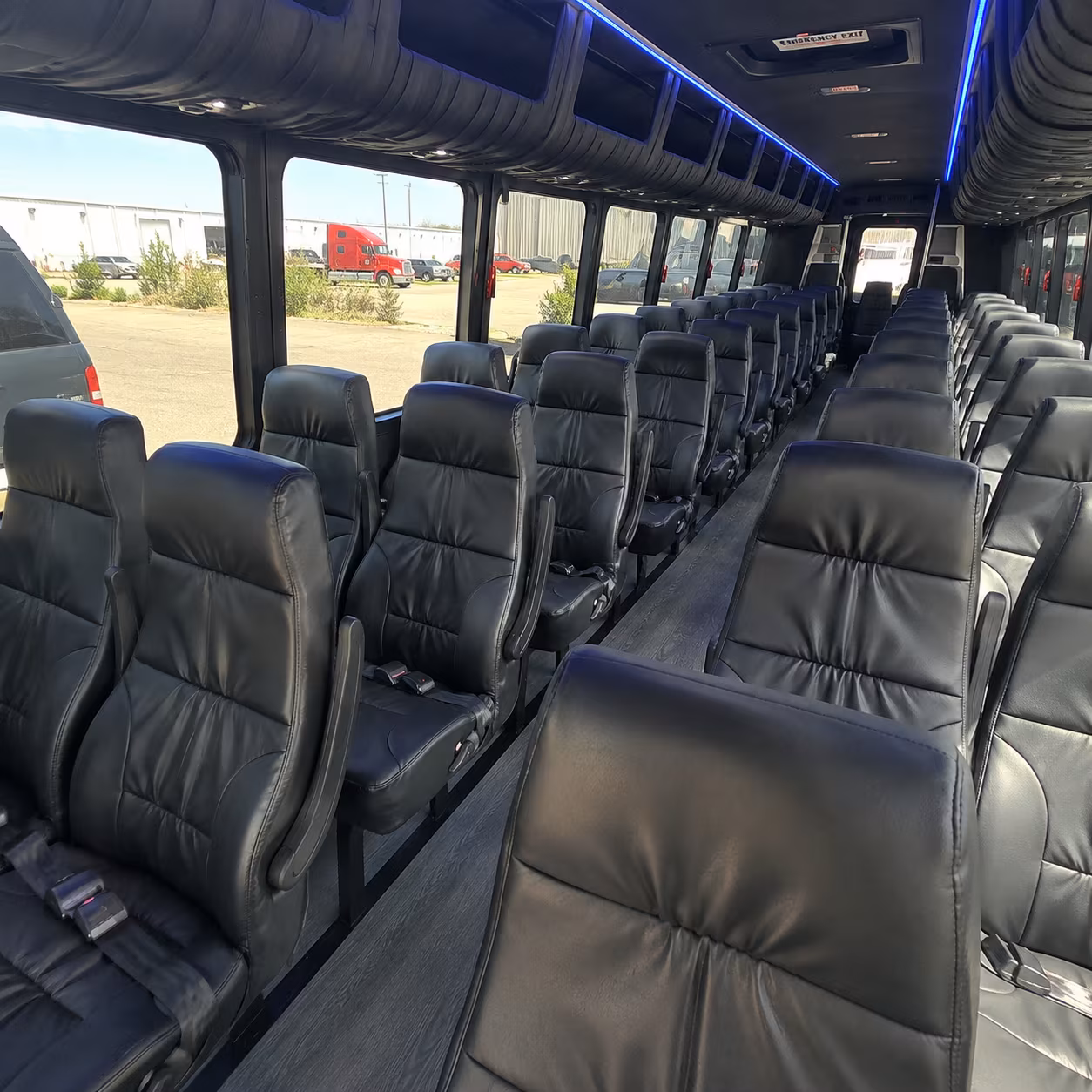 kansas city 35 passenger minibus inside