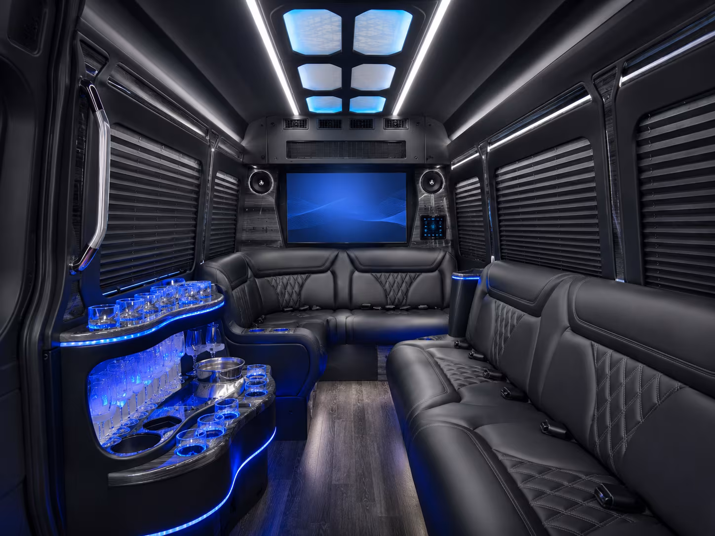 kansas city sprinter limousine inside