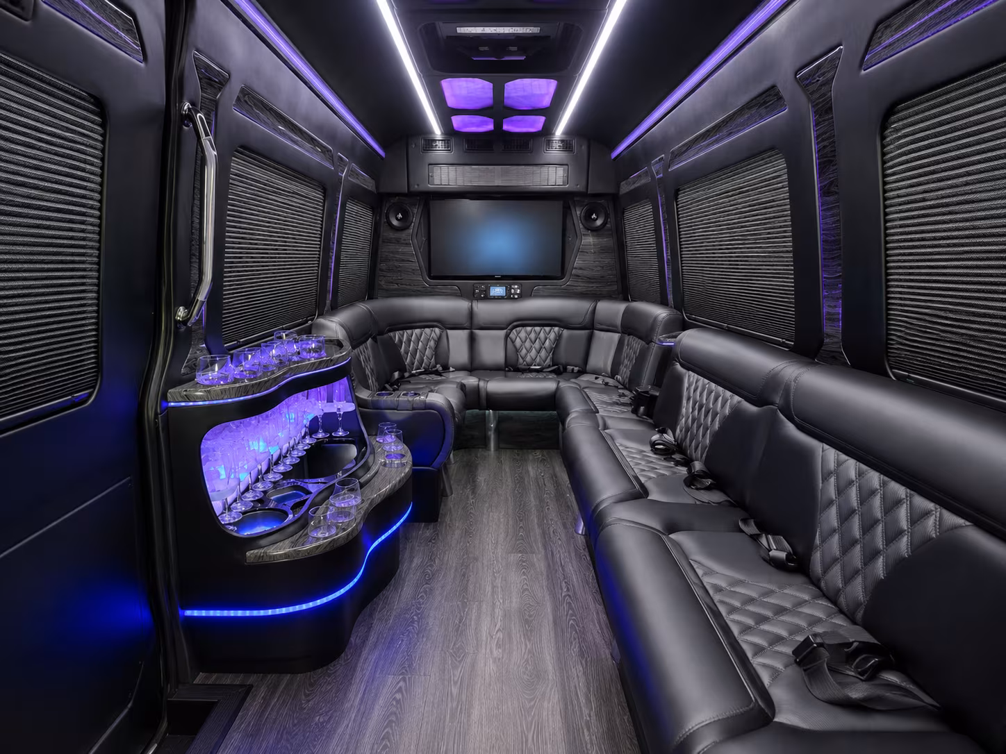 kansas city sprinter limousine interior